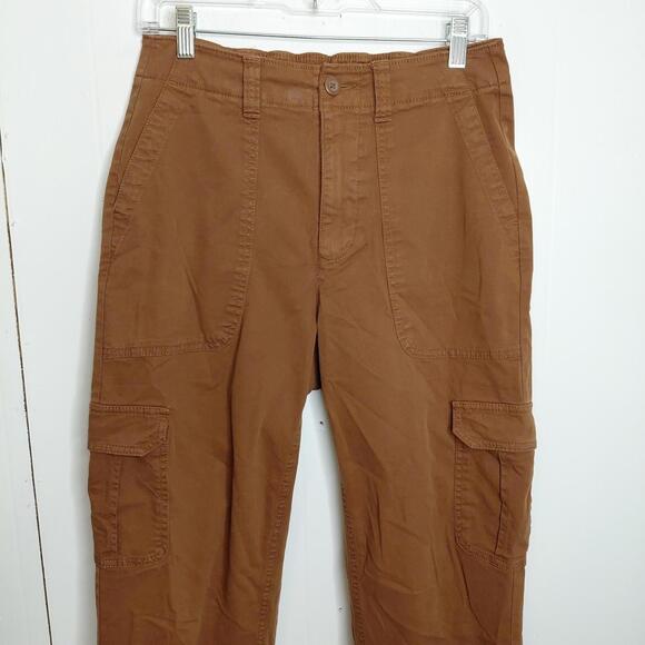 Old Navy Pants Womens Small Tall High Rise OG Chino Cargo Utility Stretch Waist - Picture 3 of 9